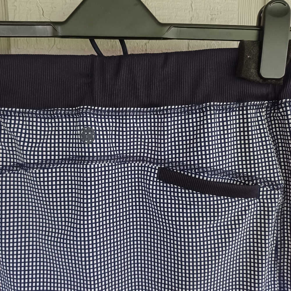 T By Talbots Skirt Size S Women Lightweight Woven Stretch Side Slit In Mini Grid - Picture 6 of 9